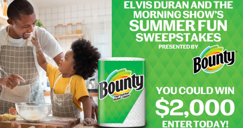 Elvis Duran and the Morning Show’s Summer Fun Sweepstakes, Presented by Bounty